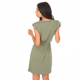 Πράσινο Αμάνικο Mini Φόρεμα...