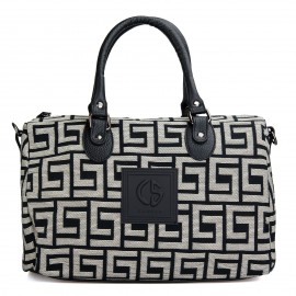 Canvas The Bags Olga Taupe Black