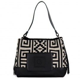Canvas The Bags Ophelia Traditional Black Beige