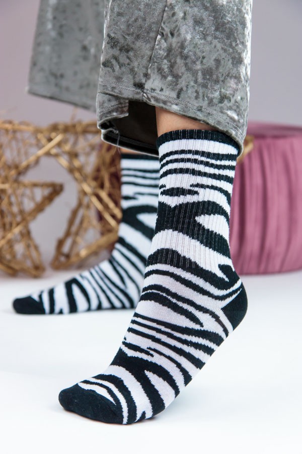 Unisex Βαμβακερές Κάλτσες με Animal Print